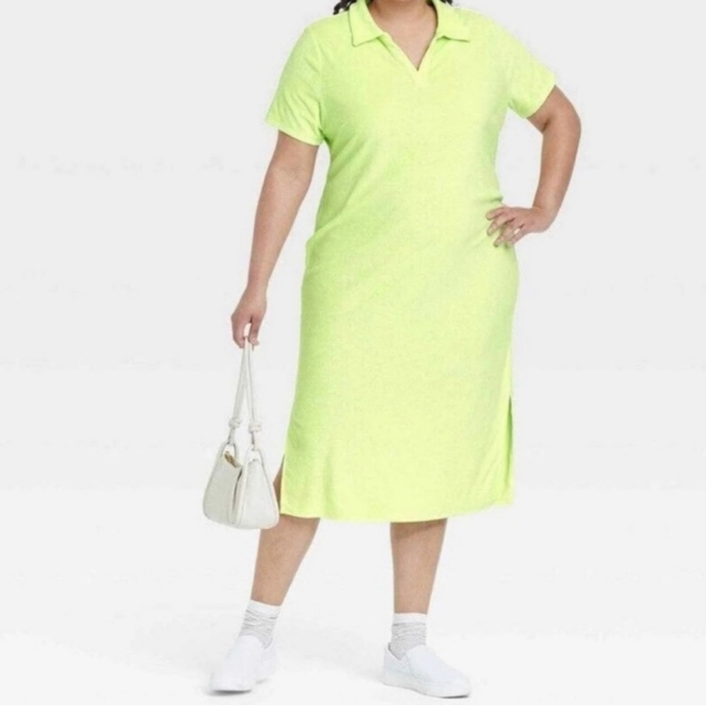 Ava & Viv Green Maxi Swim Coverup 2X